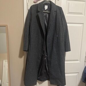 H&M Dark Gray Wool Blend Jacket